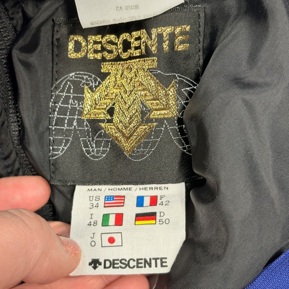 Vintage DESCENTE Ski Pants Mens 34 Blue Snowboard Snow Insulated - Picture 9 of 15